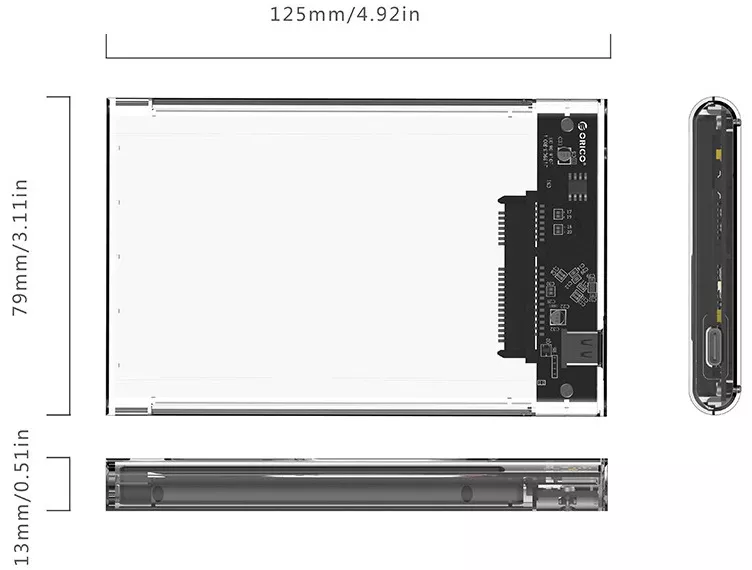 Карман для HDD Orico 2139C3-CR-PRO (HC380176) - фото 4
