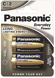 Батарейки Panasonic C (LR14) Everyday Power 2шт (LR14REE/2BR)