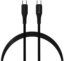 Кабель Veron CC- X82 USB Type-C - Type-C 60w 3a 1м PD cable Black - фото Кабель Veron CC- X82 USB Type-C - Type-C 60w 3a 1м PD cable Black
