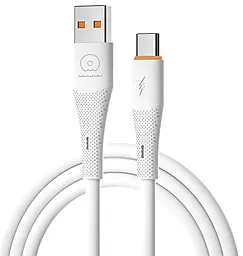 Кабель WUW X224 USB-A - Type-C 12w 2.4a 1м cable white - фото Кабель WUW X224 USB-A - Type-C 12w 2.4a 1м cable white