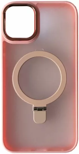 Чохол 1TOUCH Matte Ring-MagSafe для iPhone 12 Pro Max Light Pink - фото 1
