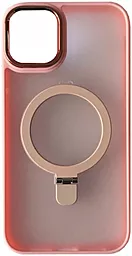 Чехол 1TOUCH Matte Ring-MagSafe для iPhone 12 Pro Max Light Pink - фото Чехол 1TOUCH Matte Ring-MagSafe для iPhone 12 Pro Max Light Pink