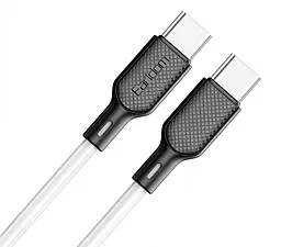 Кабель Earldom EC-153 USB Type-C - Type-C 60w 3a 1м PD cable white - фото Кабель Earldom EC-153 USB Type-C - Type-C 60w 3a 1м PD cable white