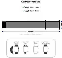 Комплект ремінців ArmorStandart Sport Band (3 Straps) для Apple Watch 38mm/40mm/41mm Lilac (ARM51939) - мініатюра 4