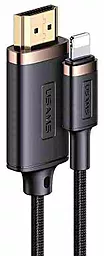 Видеокабель Usams SJ509 U70 Lightning - HDMI v1.4 Full HD 30hz 2m black - миниатюра 2