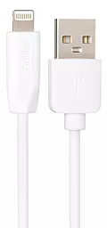 USB Кабель Gelius Gelius One GP-UC117 Lightning Cable White - мініатюра 2