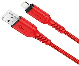 Кабель USB Hoco X59 Lightning Cable 3A Red - миниатюра 2