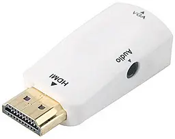 Видео переходник (адаптер) HDMI - VGA / AUX 1080p 60hz white (YT-CA-HDMI(M) / VGA(F)) EasyLife - фото Видео переходник (адаптер) HDMI - VGA / AUX 1080p 60hz white (YT-CA-HDMI(M) / VGA(F)) EasyLife