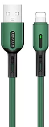 Кабель Usams U51 Silicone USB-A - Lightning 10w 1м cable Dark/Green - фото Кабель Usams U51 Silicone USB-A - Lightning 10w 1м cable Dark/Green