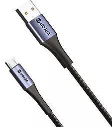 USB Кабель Veron NM09 Nylon 12w 2.4a micro USB cable black