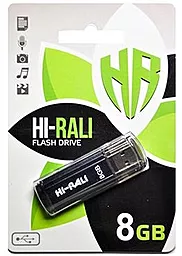 Флешка Hi-Rali 8GB Stark Series USB 2.0 (HI-8GBSTBK) Black - фото Флешка Hi-Rali 8GB Stark Series USB 2.0 (HI-8GBSTBK) Black