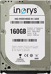 Жесткий диск для ноутбука i.norys 160 GB 2.5 (INO-IHDD0160S2-N1-5408)