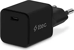 Сетевое зарядное устройство Ttec 20w PD USB-C ports charger black (2SCP01S) - фото Сетевое зарядное устройство Ttec 20w PD USB-C ports charger black (2SCP01S)
