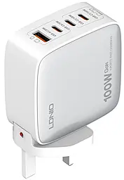 Сетевое зарядное устройство LDNio Q408 100w PD 3xUSB-C/USB-A ports cahrger white - фото Сетевое зарядное устройство LDNio Q408 100w PD 3xUSB-C/USB-A ports cahrger white