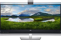 Монитор LCD 34" DELL C3422WE HDMI, DP, USB-C, MM, RJ-45, IPS, 3440x1440, CURVED, HAS, Cam - фото Монитор LCD 34" DELL C3422WE HDMI, DP, USB-C, MM, RJ-45, IPS, 3440x1440, CURVED, HAS, Cam