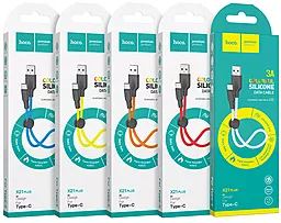 Кабель Hoco X21 Plus Silicone USB-A - Type-C 15w 3a 0.25м cable White - миниатюра 4 Кабель Hoco X21 Plus Silicone USB-A - Type-C 15w 3a 0.25м cable White - миниатюра 4