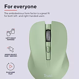 Комп'ютерна мишка Trust Mydo Silent Green (25042) - мініатюра 7