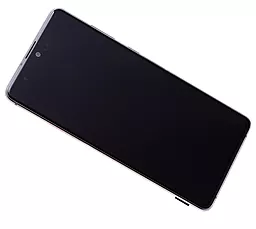 Дисплей Samsung Galaxy Note 10 Lite N770 с тачскрином и рамкой, original PRC, Silver - миниатюра 2