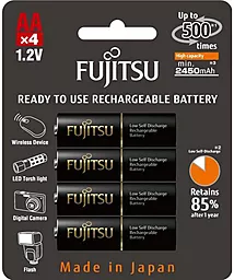 Акумулятор Fujitsu Ni-MH AA/HR06 2550mAh BL 4шт 1.2 V