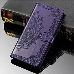 Кожаный чехол (книжка) Art Case с визитницей для TECNO POP 4 LTE / Фиолетовый - миниатюра 4