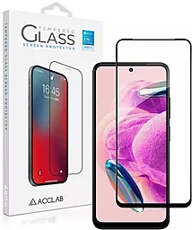 Защитное стекло ACCLAB Full Glue для Xiaomi Redmi Note 12S Black (1283126564987) - миниатюра 2