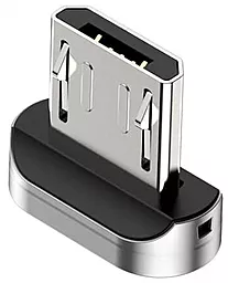 USB Кабель Baseus Zinc Magnetic micro USB Cable Black (CAMXC-A01) - мініатюра 3