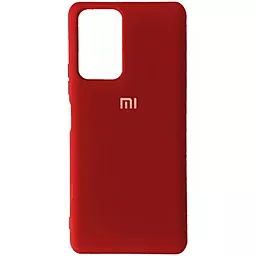 Чехол Silicone Case Full для Xiaomi Redmi Note 10 Pro Red