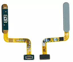 Шлейф Samsung Galaxy M32 M325 з кнопкою увімкнення та сканером відбитку пальця White