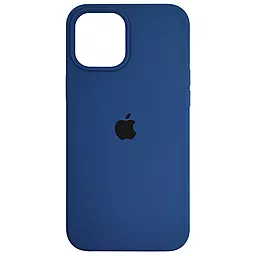 Чохол Silicone Case Full для Apple iPhone 12, iPhone 12 Pro Blue Cobalt