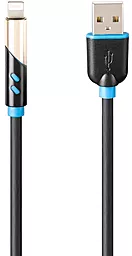Кабель Gelius Pro Maestro USB-A - Lightning 12w 2.4a 1м cable Black (GP-UC01i) - фото Кабель Gelius Pro Maestro USB-A - Lightning 12w 2.4a 1м cable Black (GP-UC01i)