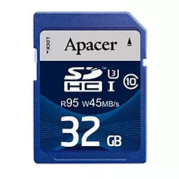 Карта пам'яті Apacer SDHC 32GB Class 10 UHS-I U3 (AP32GSDHC10U3-R)