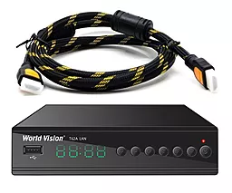 Комплект цифрового ТВ World Vision T62A LAN + Кабель HDMI