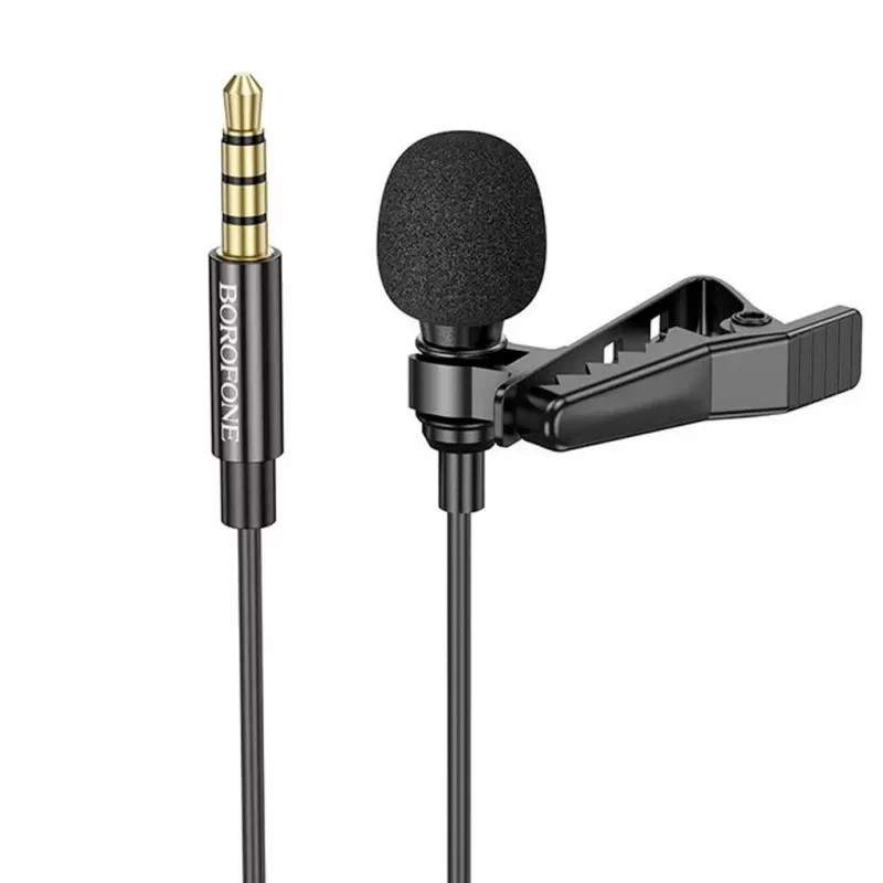 Мікрофон Borofone BFK11 Jack 3.5 Black - фото 2