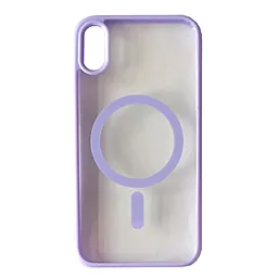 Чехол Epik Clear Color MagSafe Case Box для Apple iPhone XS Quietly Elegant Purpl