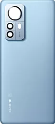 Задняя крышка корпуса Xiaomi 12 со стеклом камеры Blue
