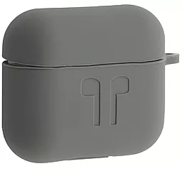 Силиконовый чехол 2мм для Apple AirPods 3/Hoco EW76, EW43 Dark Grey - фото Силиконовый чехол 2мм для Apple AirPods 3/Hoco EW76, EW43 Dark Grey