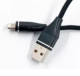 USB Кабель Dengos USB Lightning 0.25м Чорний (NTK-L-SHRT-SET-BLACK)