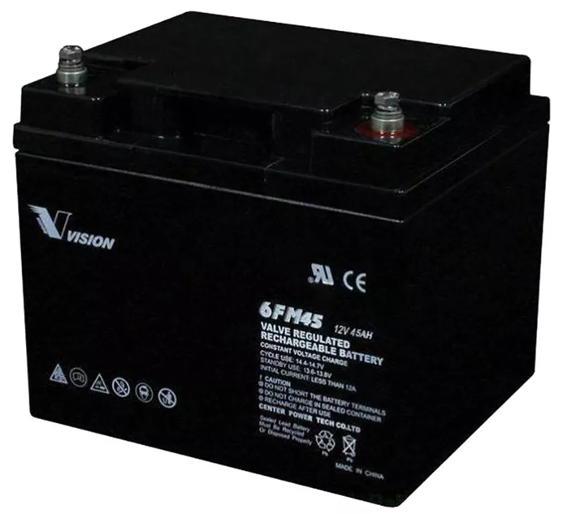 Аккумуляторная батарея Vision 12V 45Ah (6FM45-X) - фото 1