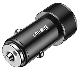 Автомобильное зарядное устройство Baseus Small Screw 3,4A Dual-USB Car Charging Set (with lightning) Black (TZXLD-A01) - миниатюра 3