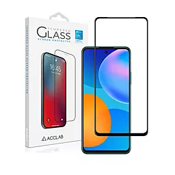 Защитное стекло ACCLAB Full Glue для Huawei P Smart 2021 Черное (1283126508325)