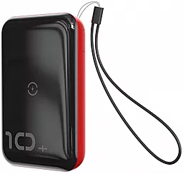 Повербанк Baseus Mini S Bracket Wireless 10000 mAh Black/Red (PPXFF10W-19)
