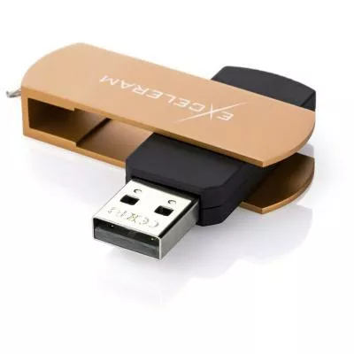 Флешка Exceleram 8GB P2 Series USB 2.0 (EXP2U2BRB08) Brown - фото 3