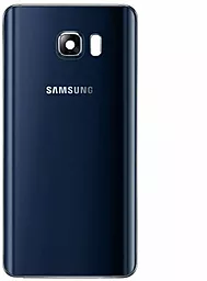 Задняя крышка корпуса Samsung Galaxy Note 5 N920 со стеклом камеры Original Black Sapphire