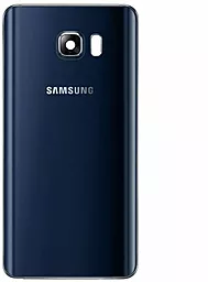 Задняя крышка корпуса Samsung Galaxy Note 5 N920 со стеклом камеры Original Black Sapphire - фото Задняя крышка корпуса Samsung Galaxy Note 5 N920 со стеклом камеры Original Black Sapphire