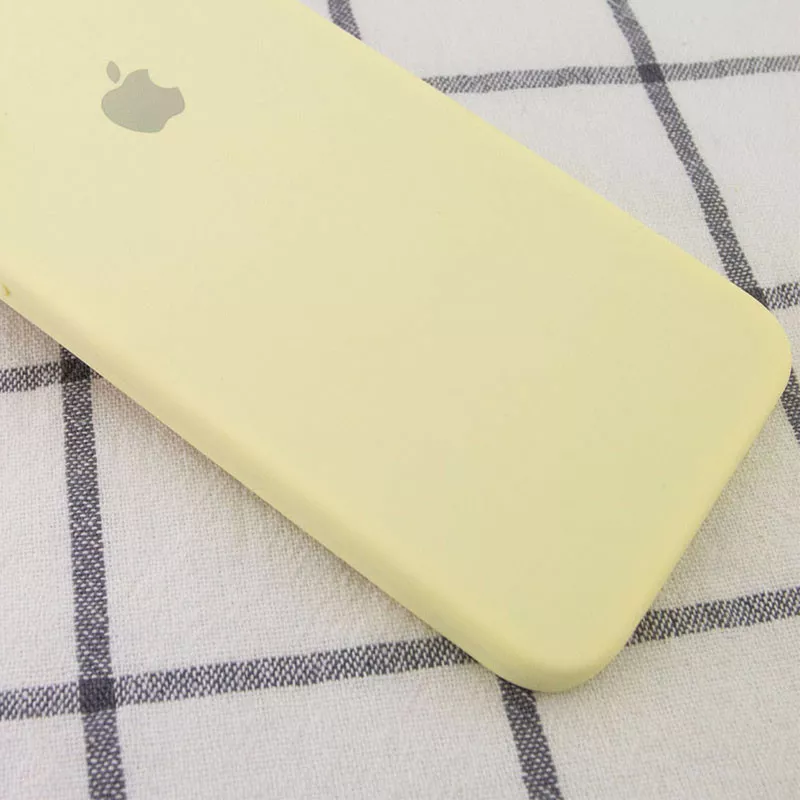 Чехол Silicone Case Full Camera Square для Apple iPhone 7 Plus, iPhone 8 Plus Mellow Yellow - фото 2