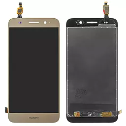 Дисплей Huawei Y3 2017, Y3 2018, Y5 Lite 2017 (CRO-L02, CRO-L22, CRO-L03, CRO-L23, CRO-U00, CAG-L02, CAG-L22, CAG-L23, CAG-L03) с тачскрином, оригинал, Gold - фото Дисплей Huawei Y3 2017, Y3 2018, Y5 Lite 2017 (CRO-L02, CRO-L22, CRO-L03, CRO-L23, CRO-U00, CAG-L02, CAG-L22, CAG-L23, CAG-L03) с тачскрином, оригинал, Gold