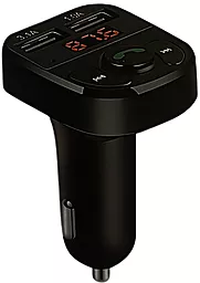 Автомобільний зарядний пристрій з FM трансмітером EasyLife A22 15.5w 2xUSB-A ports car charger black
