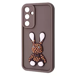 Чехол Pretty Things Case для Samsung Galaxy A55 brown/rabbit