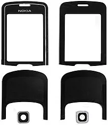 Корпусне скло дисплея Nokia 8600 (комплект) Black