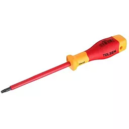 Отвёртка диэлектрическая Tolsen V30810 Premium VDE ★T10 70 мм - фото Отвёртка диэлектрическая Tolsen V30810 Premium VDE ★T10 70 мм